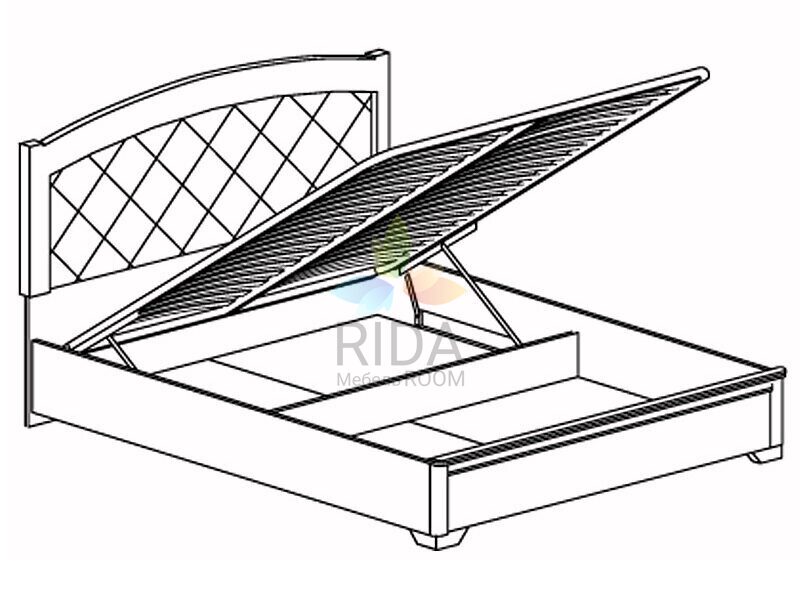 Кровать парма с подъемным механизмом 160х200